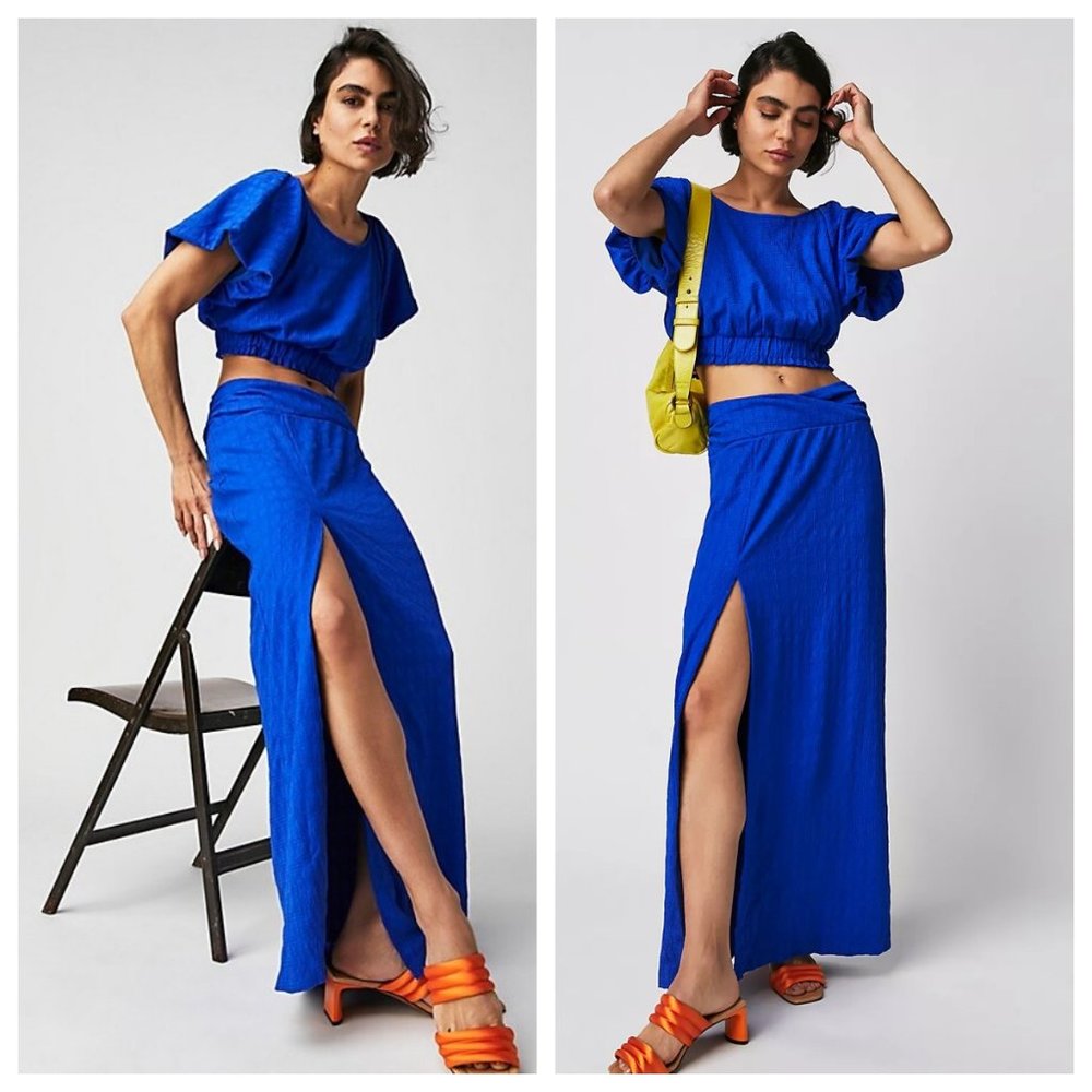 Free People Tovah Cropped Top & Maxi Skirt Set